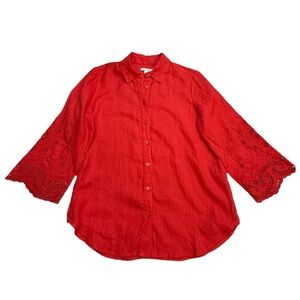 Chico’s Linen Button Shirt Size S/4